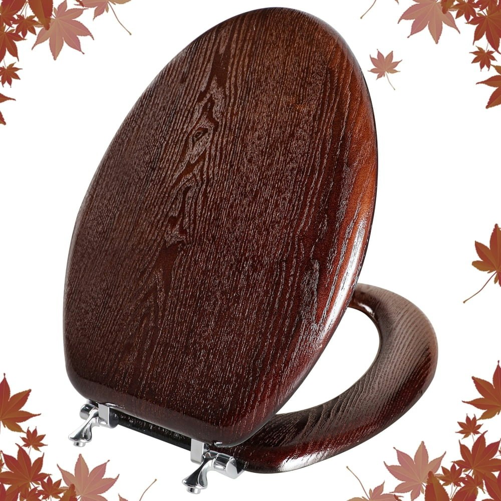 Angol Shiold Elongated Wood Toilet Seat: $42.99 Angol Shiold Elongated Wood Toilet Seat: $42.99