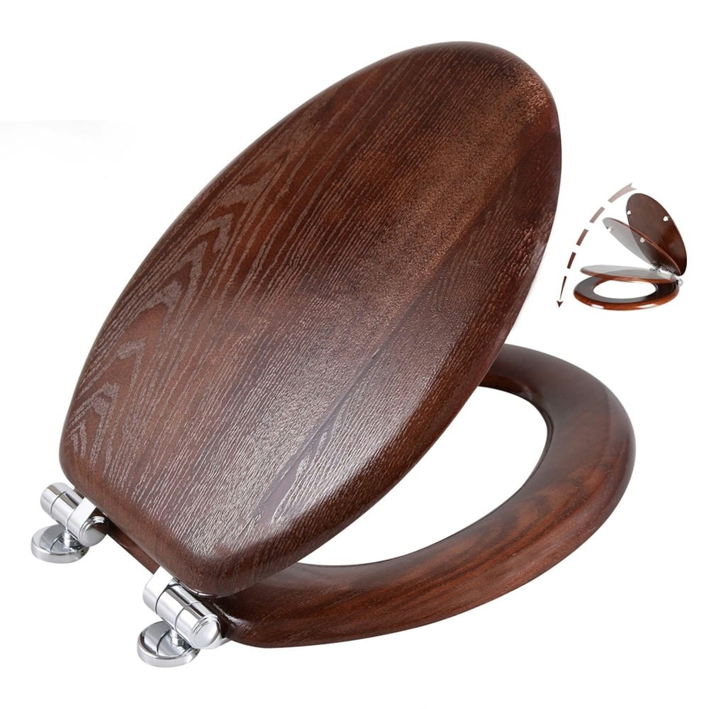 Angol Shiold Elongated Wood Toilet Seat: $48.99 Angol Shiold Elongated Wood Toilet Seat: $48.99