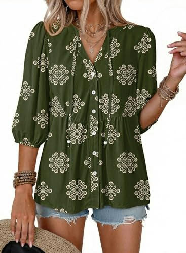 Dokotoo Women's Short Sleeve Shirt: $16.98 Dokotoo Women's Short Sleeve Shirt: $16.98