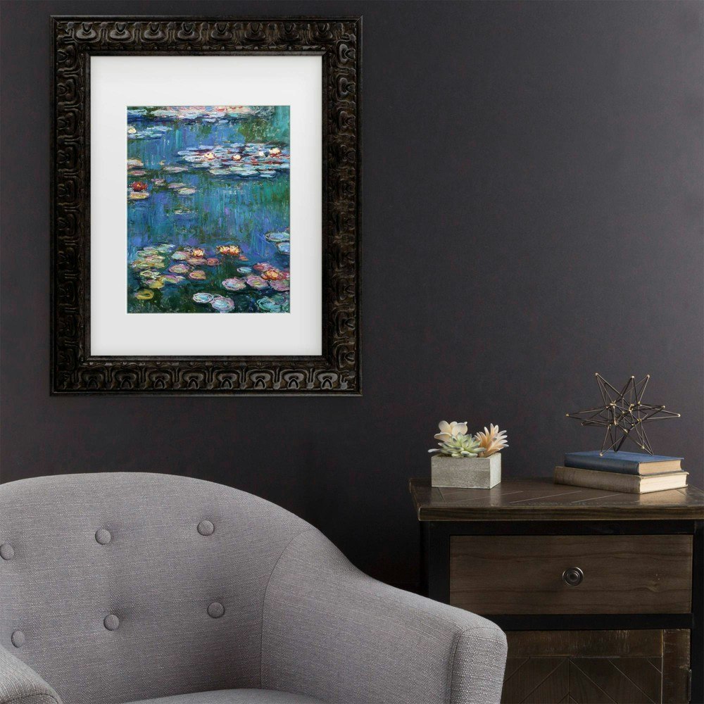 Trademark Fine Art 16"x20" Claude Monet Waterlilies Framed Art: $39.99 Trademark Fine Art 16"x20" Claude Monet Waterlilies Framed Art: $39.99