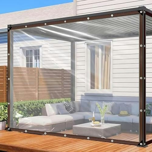 8x12ft Clear Heavy Duty Waterproof Tarp: $33.99 8x12ft Clear Heavy Duty Waterproof Tarp: $33.99
