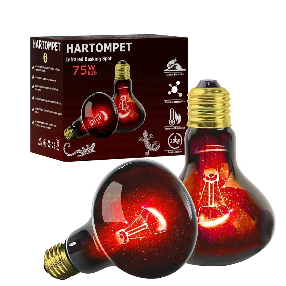 Hartompet 75W Infrared Basking Spot Light 2-Pack: $12.98 Hartompet 75W Infrared Basking Spot Light 2-Pack: $12.98