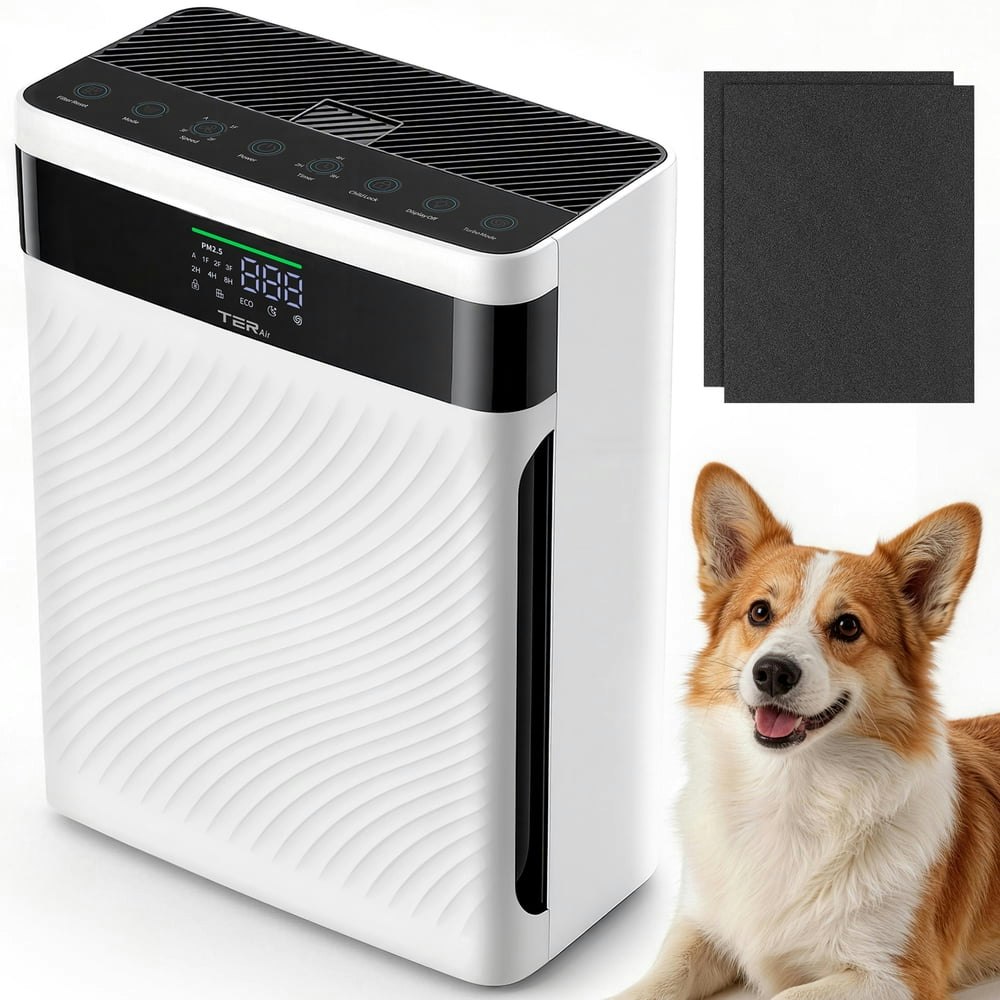 Air Purifier with H13 HEPA Filter and PM2.5 Sensor: $96.89 Air Purifier with H13 HEPA Filter and PM2.5 Sensor: $96.89