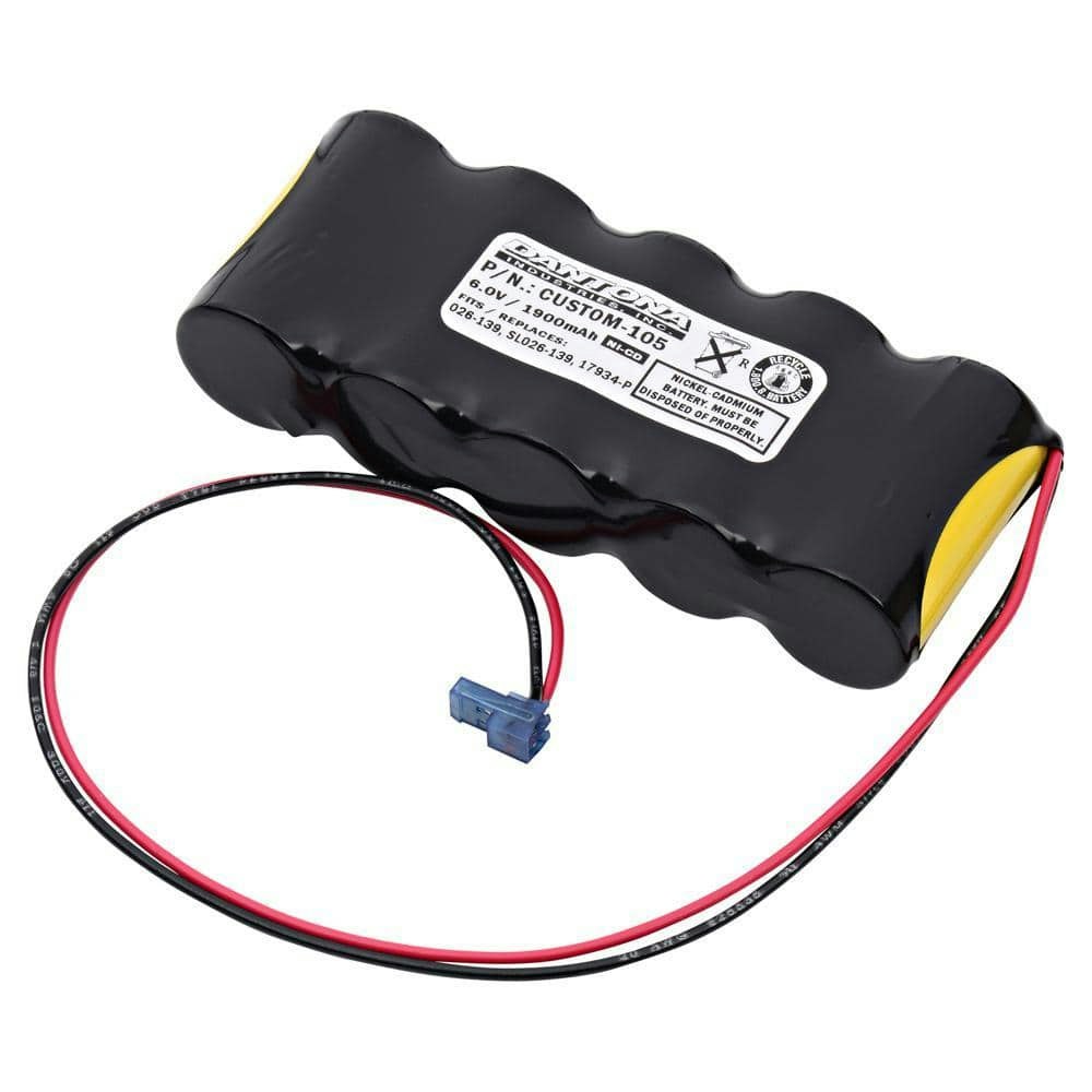 Dantona 6V 1,900mAh Ni-Cd Emergency Lighting Battery: $14.91 Dantona 6V 1,900mAh Ni-Cd Emergency Lighting Battery: $14.91