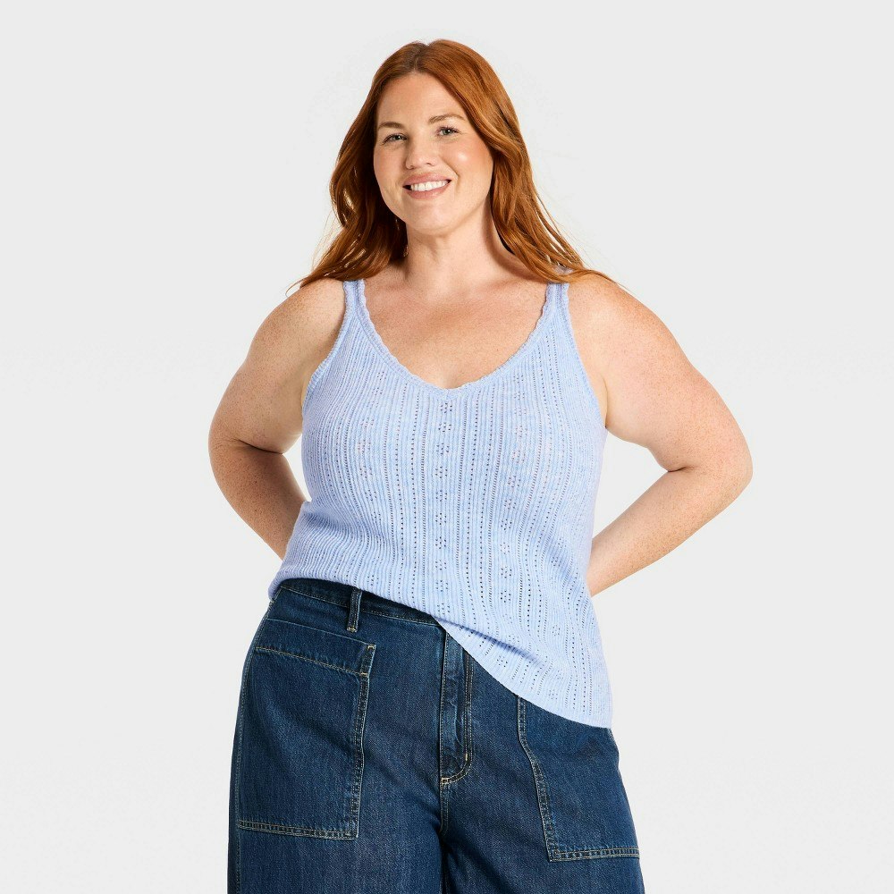 Universal Thread Women's Sleeveless Scoop Neck Tank Sweater: $20 Universal Thread Women's Sleeveless Scoop Neck Tank Sweater: $20