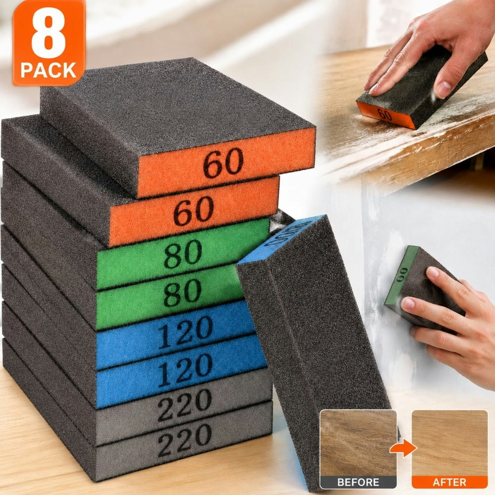 Rongsi Sanding Sponge 8-Pack: $11.99