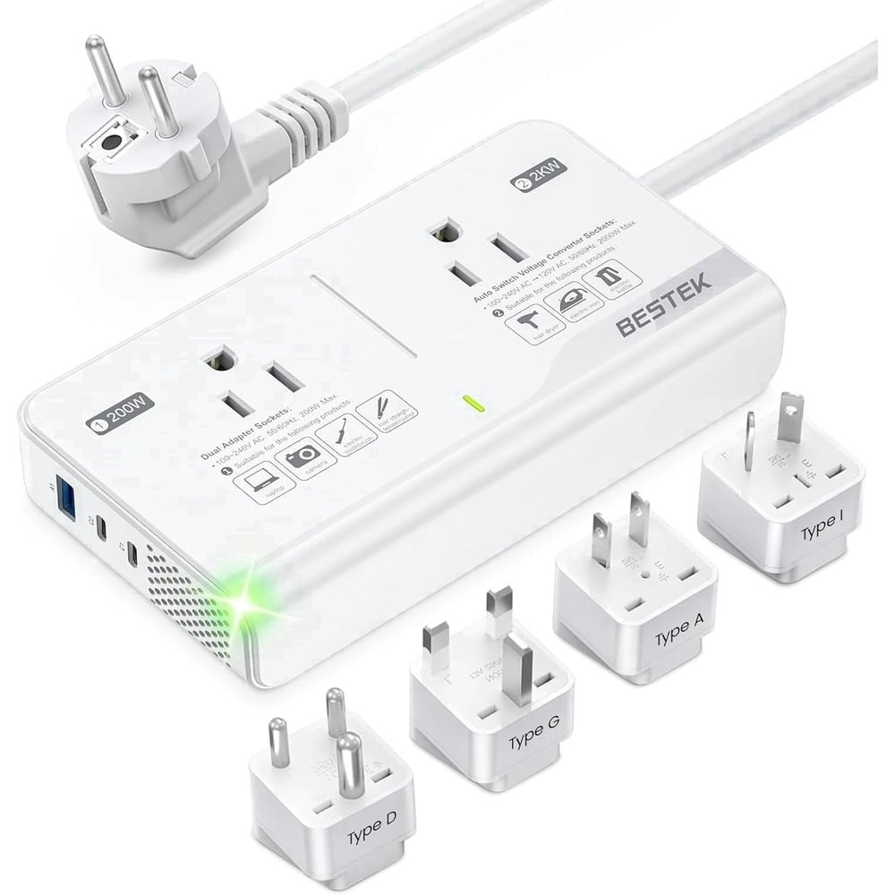 Bestek 2,000W Universal Travel Voltage Converter: $35.99 Bestek 2,000W Universal Travel Voltage Converter: $35.99