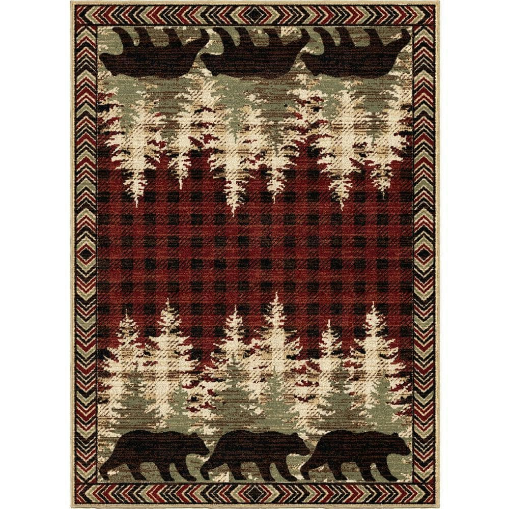 American Destination 5x8-Foot Lodge Area Rug: $139.99 American Destination 5x8-Foot Lodge Area Rug: $139.99