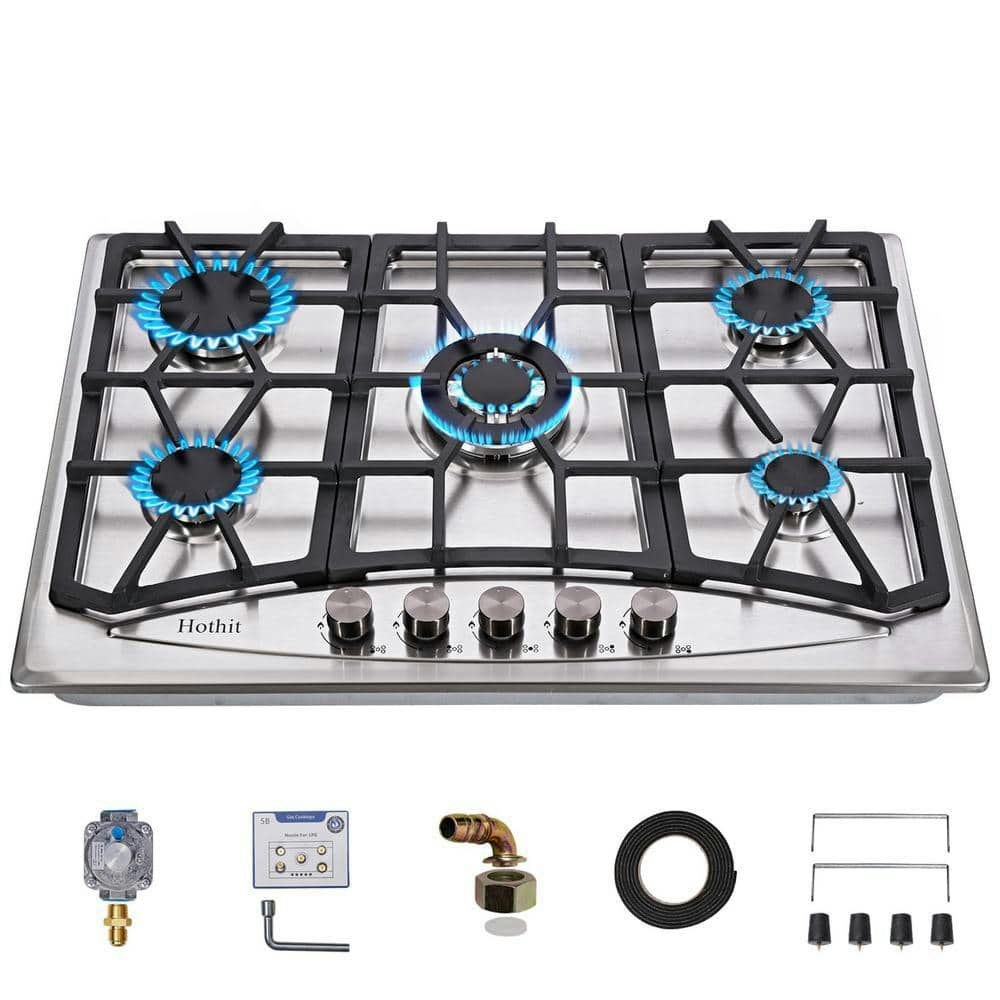 30-Inch 5-Burner Gas Cooktop: $337.94