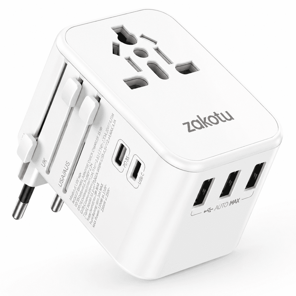 Universal 35.5W 6-in-1 International Travel Adapter: $24.99 Universal 35.5W 6-in-1 International Travel Adapter: $24.99
