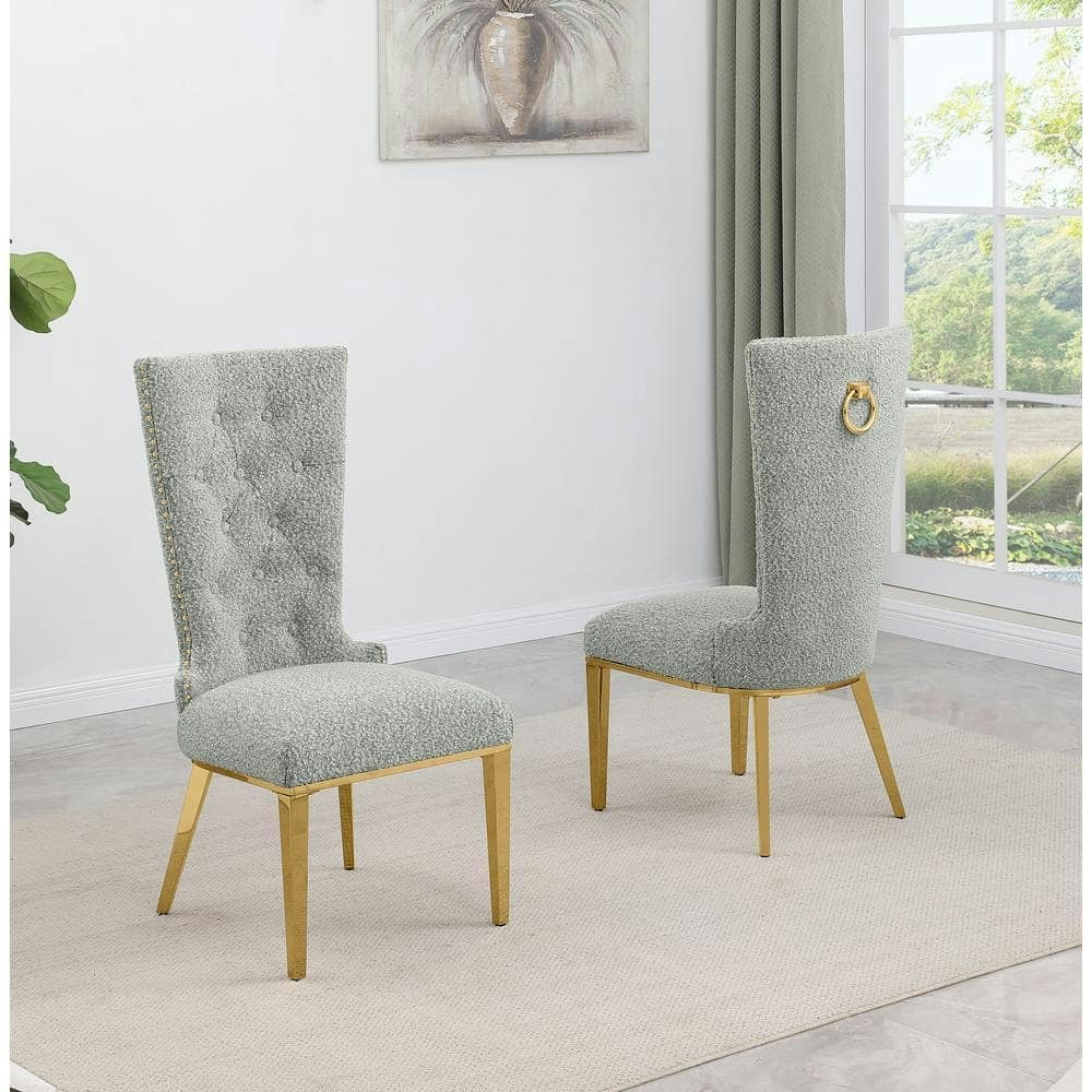 Shirley Grey Boucle Side Chair 2-Pack: $540.96 Shirley Grey Boucle Side Chair 2-Pack: $540.96