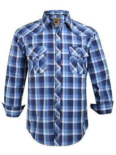 Coevals Club Men's Long Sleeve Pearl Snap Plaid Work Shirt: $26.34 Coevals Club Men's Long Sleeve Pearl Snap Plaid Work Shirt: $26.34