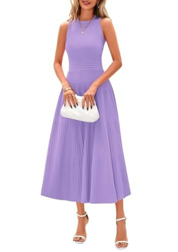 Prettygarden Women's Pleated Midi Dress: $39.93 Prettygarden Women's Pleated Midi Dress: $39.93