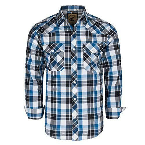 Coevals Club Men's Long Sleeve Pearl Snap Plaid Work Shirt: $26.34 Coevals Club Men's Long Sleeve Pearl Snap Plaid Work Shirt: $26.34