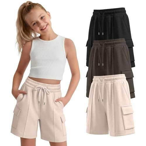 YooAurvox Girls Bermuda Cargo Shorts 3-Pack: $32.29 YooAurvox Girls Bermuda Cargo Shorts 3-Pack: $32.29