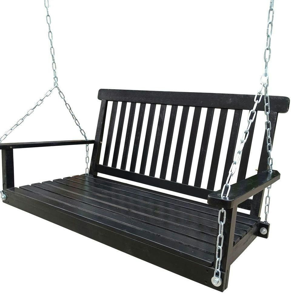Wood Porch Swing with Chains: $322.03