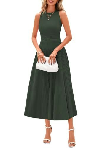 Prettygarden Women's Pleated Midi Work Dress: $39.46 Prettygarden Women's Pleated Midi Work Dress: $39.46
