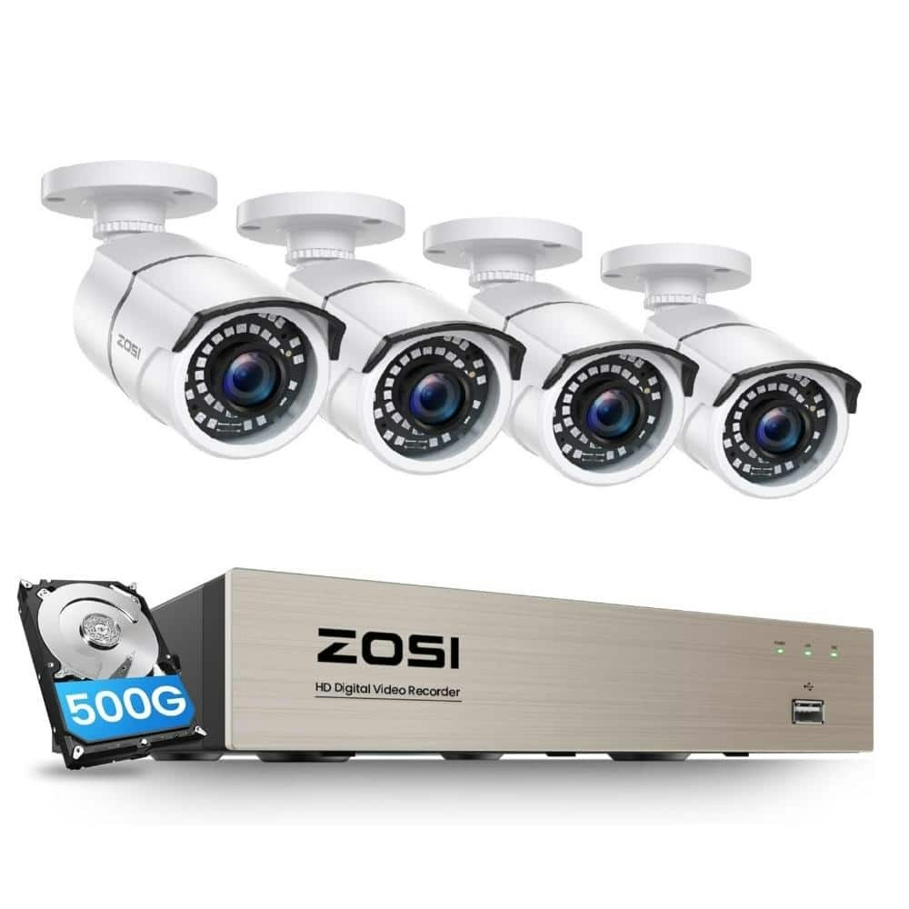3K Lite 8-Channel Security Camera System with 500GB HDD and 4 1080p Cameras: $239.99