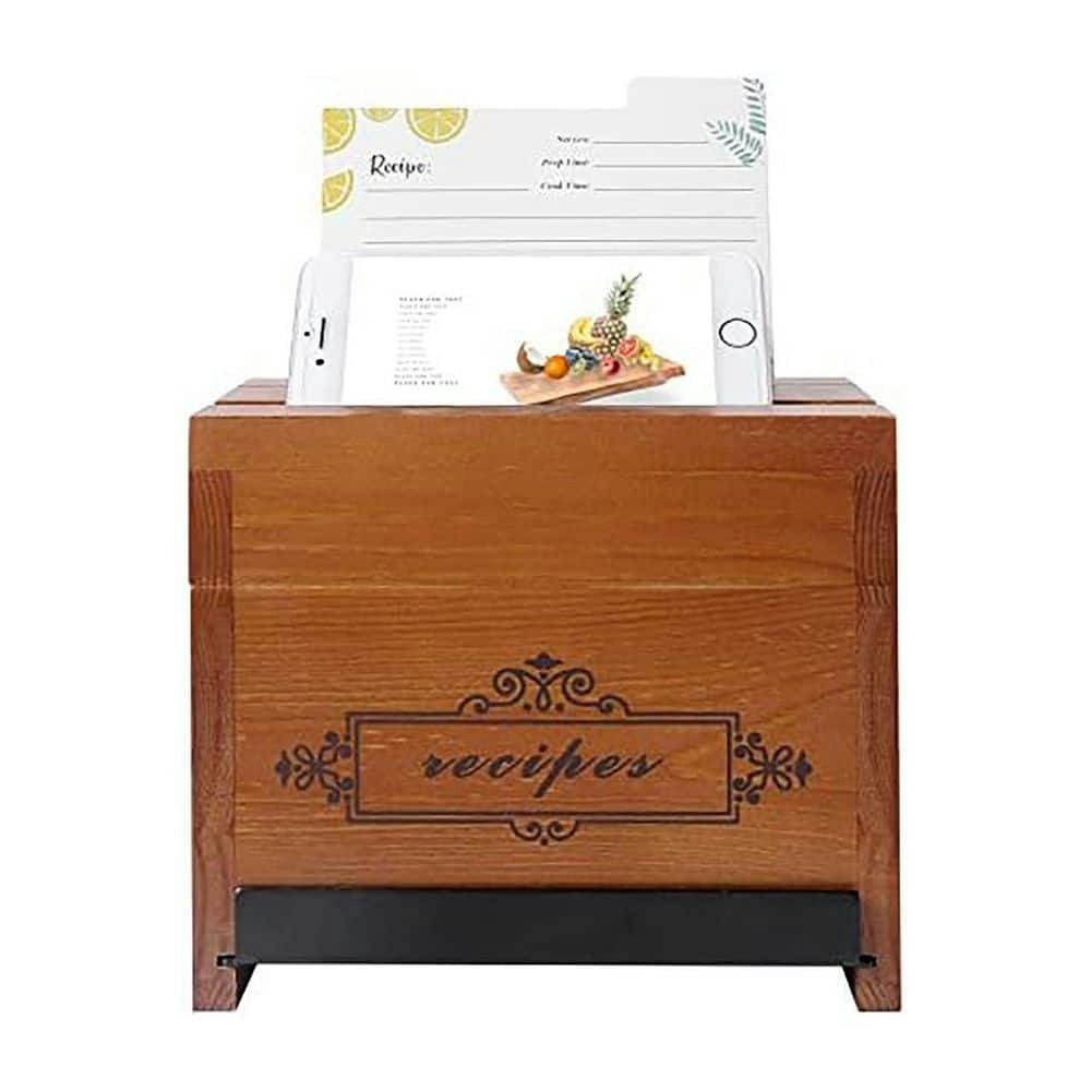 Natural Wood 4x6-Inch Recipe Card Holder with Phone and iPad Stand: $63.56 Natural Wood 4x6-Inch Recipe Card Holder with Phone and iPad Stand: $63.56