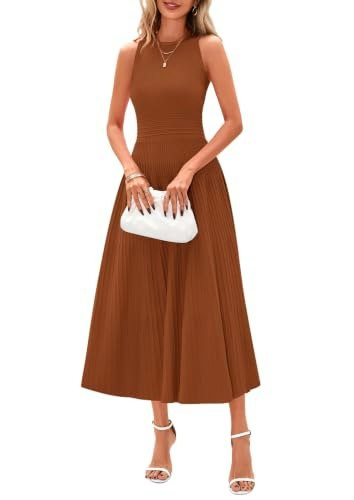 Prettygarden Women's Pleated Midi Work Dress: $39.99 Prettygarden Women's Pleated Midi Work Dress: $39.99