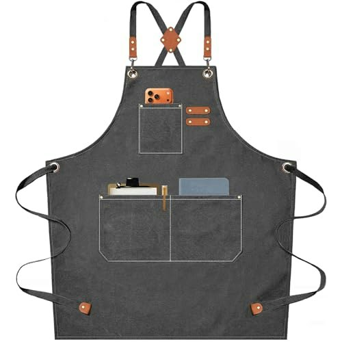 Afun Cross Back Heavy Duty Cotton Canvas Chef Apron: $15.99 Afun Cross Back Heavy Duty Cotton Canvas Chef Apron: $15.99