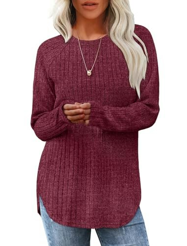 Saloogoe Women's Crewneck Tunic Pullover Sweater: $11.57 Saloogoe Women's Crewneck Tunic Pullover Sweater: $11.57