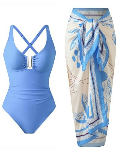 Bawhaht Women's One-Piece Tummy Control Swimsuit with Cover Up: $39.09 Bawhaht Women's One-Piece Tummy Control Swimsuit with Cover Up: $39.09