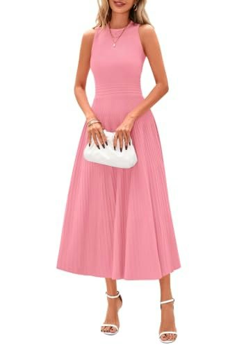Prettygarden Women's Pleated Midi Dress: $38.93 Prettygarden Women's Pleated Midi Dress: $38.93