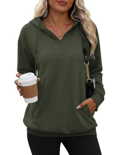 Zeagoo Women's Half-Zip Oversized Sweatshirt: $28.87 Zeagoo Women's Half-Zip Oversized Sweatshirt: $28.87