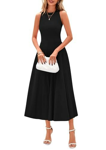 Prettygarden Women's Pleated Midi Work Dress: $38.98 Prettygarden Women's Pleated Midi Work Dress: $38.98