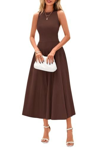 Prettygarden Women's Pleated Midi Dress: $42.29 Prettygarden Women's Pleated Midi Dress: $42.29