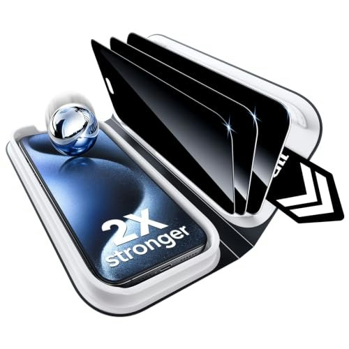 ESR iPhone 15 Pro Max Privacy Screen Protector 3-Pack: $14.44 ESR iPhone 15 Pro Max Privacy Screen Protector 3-Pack: $14.44