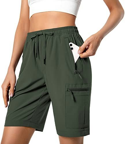 Hugut Women's Quick-Dry Lightweight Hiking Cargo Shorts: $23.19 Hugut Women's Quick-Dry Lightweight Hiking Cargo Shorts: $23.19
