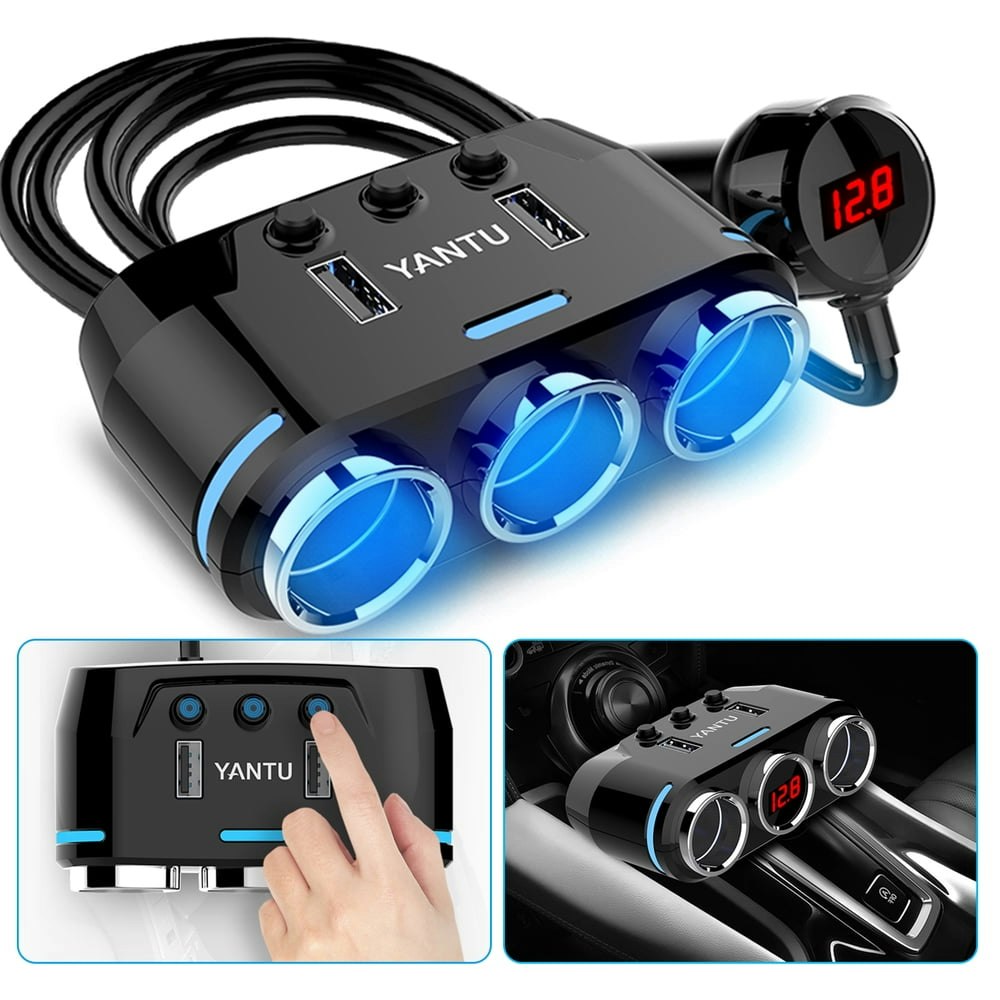 TSV 3-Way Cigarette Lighter Socket Splitter with Dual USB Car Charger: $10.99 TSV 3-Way Cigarette Lighter Socket Splitter with Dual USB Car Charger: $10.99