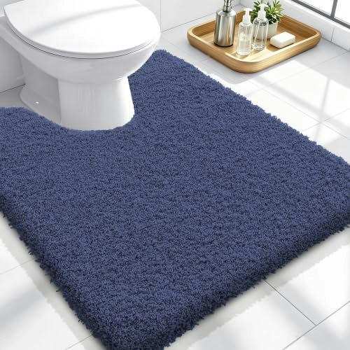 Olanly 24x20-inch U-Shaped Microfiber Toilet Rug: $24.98 Olanly 24x20-inch U-Shaped Microfiber Toilet Rug: $24.98