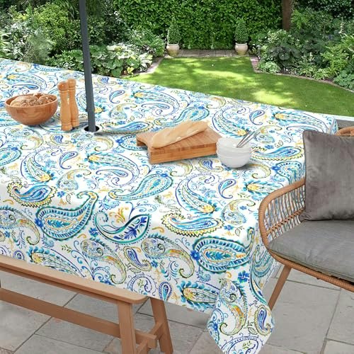 Virtumob 60\" x 84\" Paisley Outdoor Tablecloth: $9.98