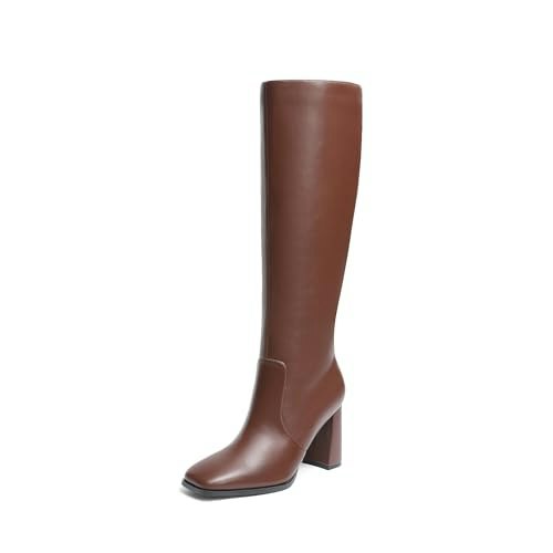 Dream Pairs Women's Square Toe Knee High Boots: $45.98 Dream Pairs Women's Square Toe Knee High Boots: $45.98