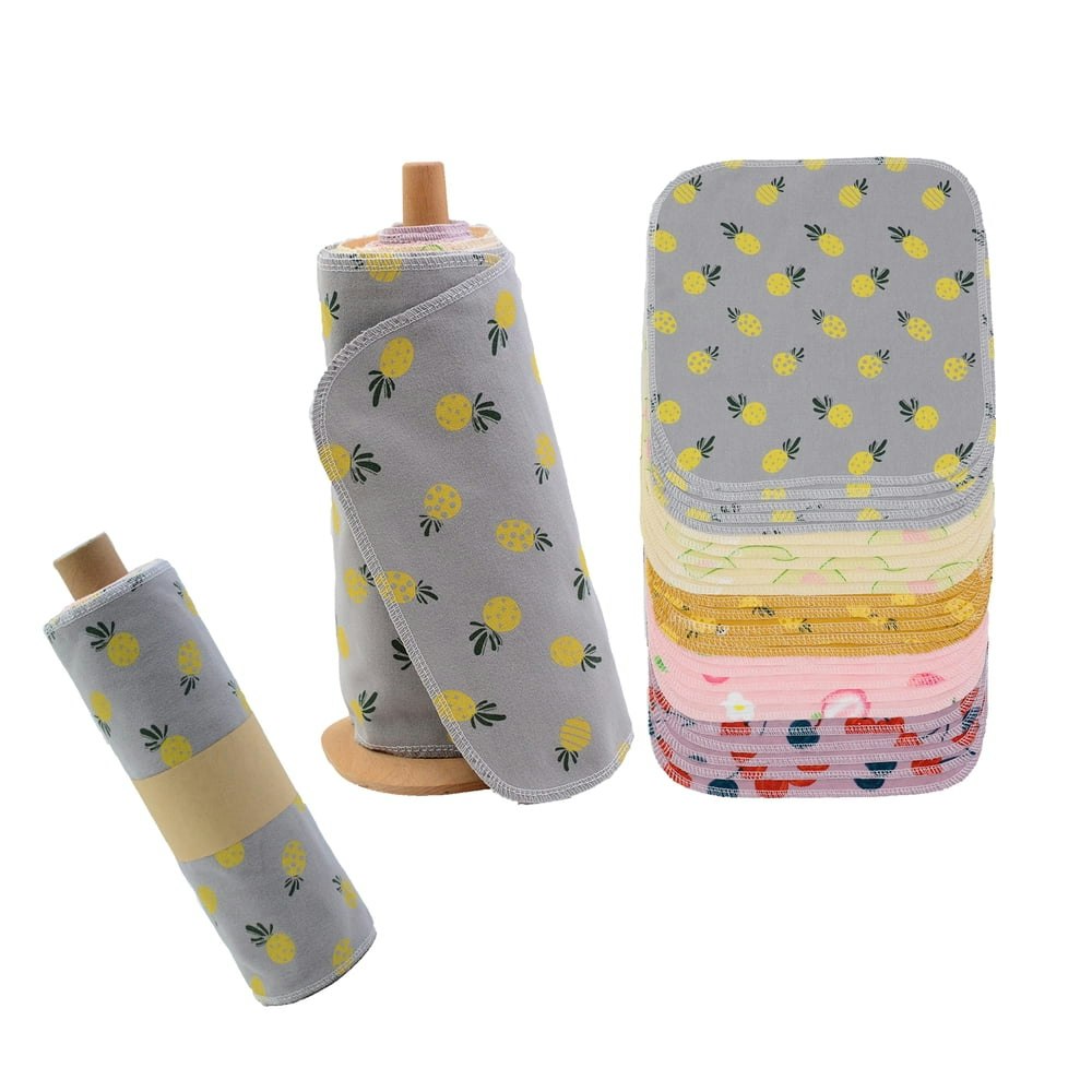 Chloven 10" x 10" Reusable Cotton Paperless Towels 25-Pack: $22.99