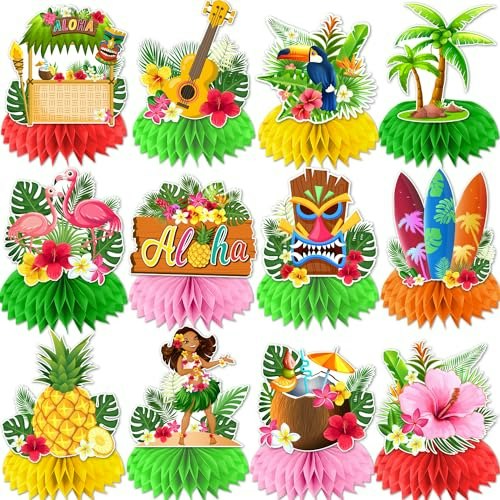 Luau Party Honeycomb Centerpieces 12-Pack: $8.49 Luau Party Honeycomb Centerpieces 12-Pack: $8.49