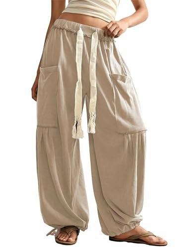 Springrain Women's Baggy Wide Leg Harem Pants: $31.33 Springrain Women's Baggy Wide Leg Harem Pants: $31.33