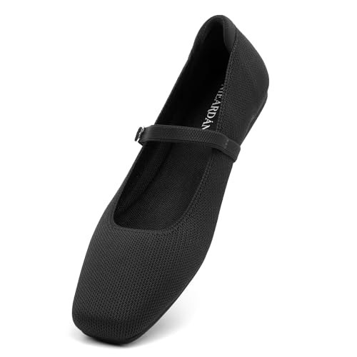 Nieardan Women's Square Toe Knit Ballet Flats: $33.99 Nieardan Women's Square Toe Knit Ballet Flats: $33.99