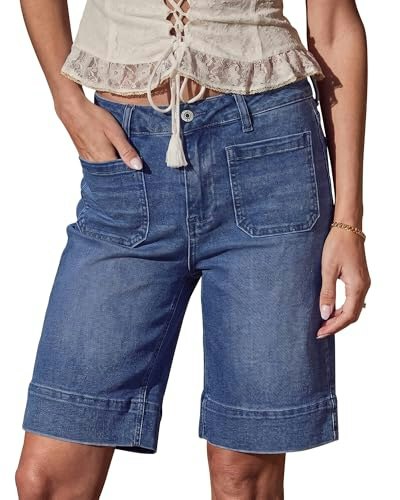 Luvamia Women's High Waisted Denim Shorts: $19.98 Luvamia Women's High Waisted Denim Shorts: $19.98