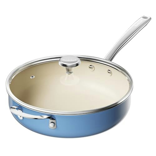 Redchef 5-Quart Ceramic Saute Pan with Lid: $59.98 Redchef 5-Quart Ceramic Saute Pan with Lid: $59.98