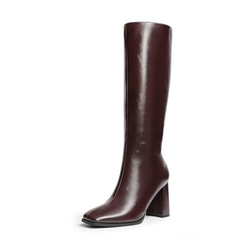Dream Pairs Women's Knee High Square Toe Heel Boots: $47.98 Dream Pairs Women's Knee High Square Toe Heel Boots: $47.98