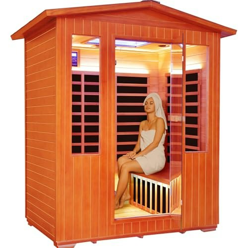 Outexer 4-Person 2,600W Far Infrared Outdoor Sauna: $2,718.30 Outexer 4-Person 2,600W Far Infrared Outdoor Sauna: $2,718.30