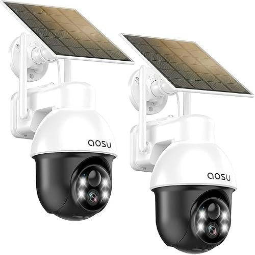 Aosu Solar-Powered Wireless Security Camera: $127.49