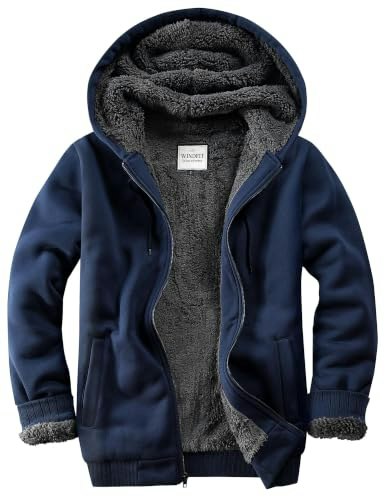 Windfit Sherpa-Lined Full-Zip Fleece Hoodie: $31.44