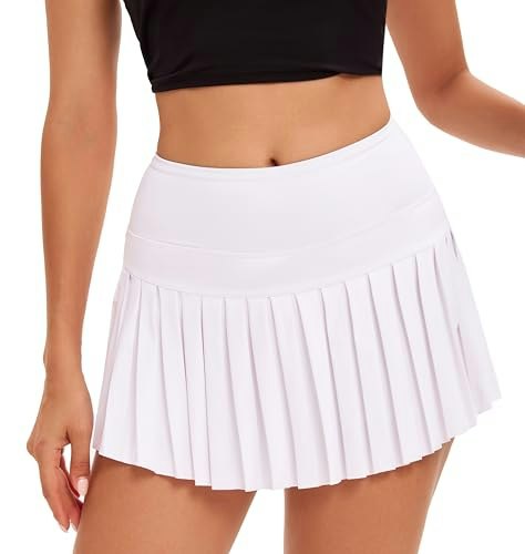 Yknktstc Women's Pleated Athletic Tennis Skort with Pockets: $16.49 Yknktstc Women's Pleated Athletic Tennis Skort with Pockets: $16.49