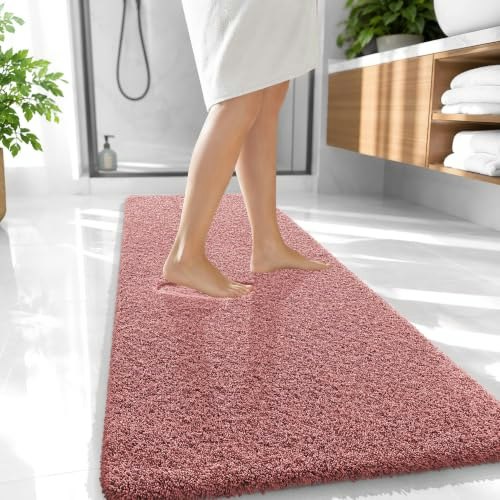 Olanly 47" x 20" Microfiber Bathroom Runner Rug: $41.98