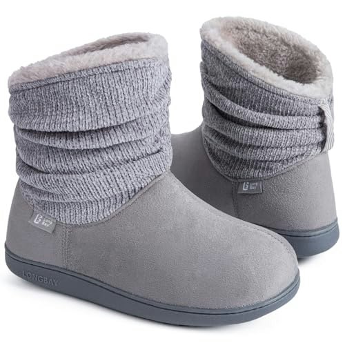 Longbay Women's Chenille Knit Bootie Slippers: $25.98 Longbay Women's Chenille Knit Bootie Slippers: $25.98